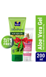 Parachute SkinPure Aloe Vera Gel 200ml (FREE Goat Milk Facewash - GLOW - 50gm)