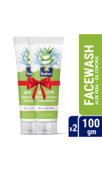 Parachute SkinPure Aloe Vera Brightening Facewash (Oil Control) Double Pack (100gm x 2)