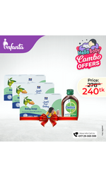 Parachute Just for Baby Baby Soap 75g Pack of 3 Combo (75g x 3) + Dettol Antiseptic Disinfectant Liquid