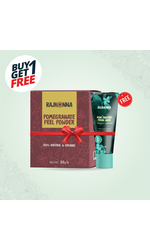 Rajkonna 100% Natural & Organic Pomegranate peel Powder + Rajkonna Glow Booster Facial Wash 15ml (free)