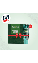 Rajkonna Moringa Powder + Rajkonna Glow Booster Facial Wash 15ml (free)