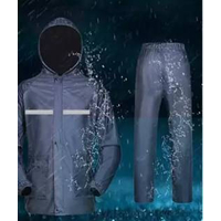 Double layer Best Quality Waterproof Fabric Raincoat for Bikers