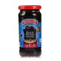 Borges Whole Black Olives 350g