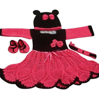 Pink & Black Baby Dress