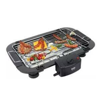 Electric BBQ Stove Barbecue Charcoal Grill - Black
