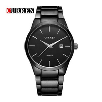 CURREN 8106 - Stainless Steel Analog Watches For Men - Black