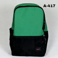 Stylish Green & Black Backpack