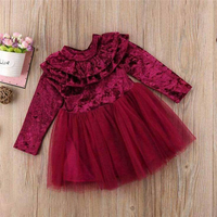 Baby Party Dress Red, Size: 0-3y