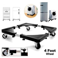Multi-functional Mobile Base with 4 Wheels Adjustable for Washing Machine Refrigerator