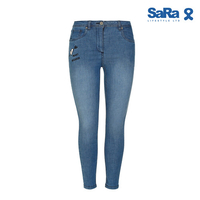 SaRa Ladies Denim Pant (WPT291YIC-Light), Size: 28