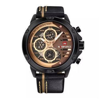 Naviforce NF9110 Men’s Fashion Quartz Watch - Black