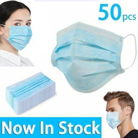 50 Pack Disposable Face Mask Safety Mask