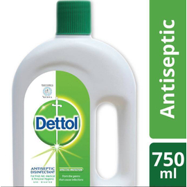 Dettol Antiseptic Disinfectant Liquid 750ml for First Aid, Medical & Personal Hygiene- use diluted