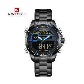 Naviforce NF9133 Stainless Steel Dual Time Watch, 2 image