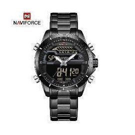 Naviforce NF9138 Stainless Steel Dual Time Watch, 2 image