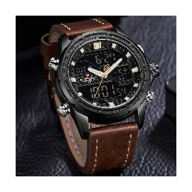 Naviforce Leather Wristwatch, 2 image