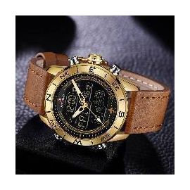 Naviforce Leather Wristwatch, 5 image