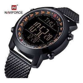 Naviforce NF9130 Stainless Steel Dual Time Watch