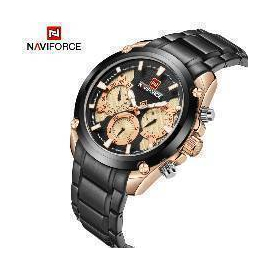 Naviforce NF9113 Stainless Steel Dual Time Watch, 2 image