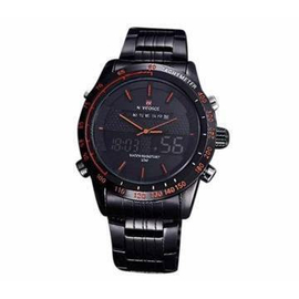 Naviforce Stainless Steel Dual Time Watch