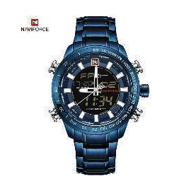 Naviforce NF9093 Stainless Steel Dual Time Watch, 2 image