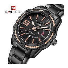Naviforce NF9117 Stainless Steel Dual Time Watch