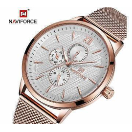Naviforce NF3003 Stainless Steel Dual Time Watch