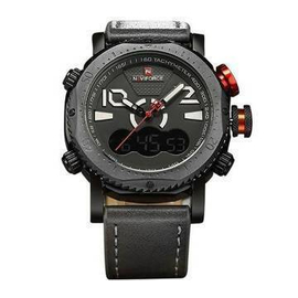Naviforce Leather Wristwatch