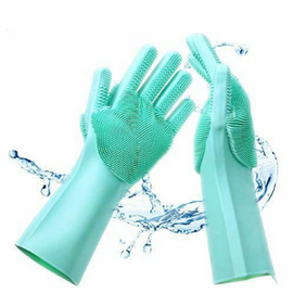 Silicone Dish Washing Kitchen Hand Gloves, 2 image