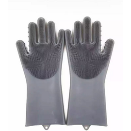 Silicone Dish Washing Kitchen Hand Gloves, 4 image