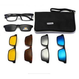 6 in 1 Swappable Sunglasses Night Vision Lenses