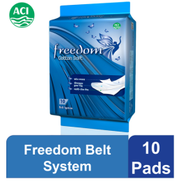 Freedom Belt System  10 pads Sanitary Napkin