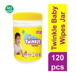 Twinkle Baby Wipes Jar 120pcs