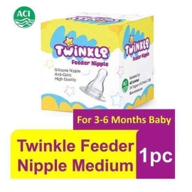 Twinkle Feeder Nipple Medium 3-6months