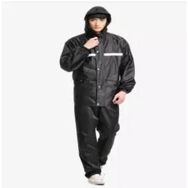 Double layer Best Quality Waterproof Fabric Raincoat for Bikers, 2 image