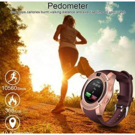 V8 Smart Watch Sports Fitness Tracker Bluetooth Wrist Watch, 2 image