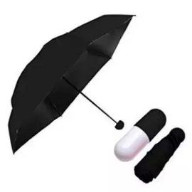 7" Mini Capsule Umbrella - Black, 5 image