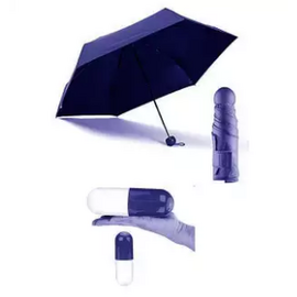 7" Mini Capsule Umbrella - Navy Blue, 3 image