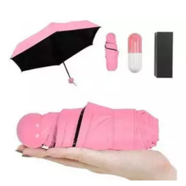 7" Mini Capsule Umbrella - Pink, 3 image