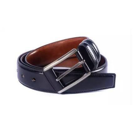 Black Leather Formal Belt For Men, 2 image