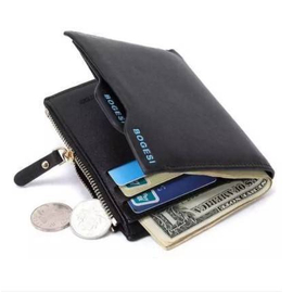 Bogesi Men PU Leather Short Slim Luxury Wallet  for Men, 2 image