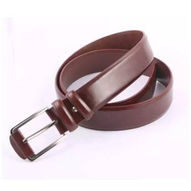 Chocolate Leather Formal Belt For Boys (Key Ring FREE), 2 image