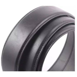 Black Leather Casual Belt for Men, 2 image
