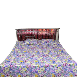 Floral Bed Sheet with Pillow Covers
