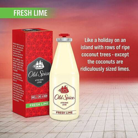 Old Spice Fresh Lime After Shave Lotion ASL Atomizer 150ML