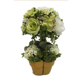 Mix Rose Topiary In Terra Planter (1082/H) Ø10X16CM H