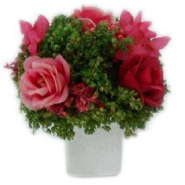 Mix Rose In S/F Planter (Sand30) Ø11X13CM H