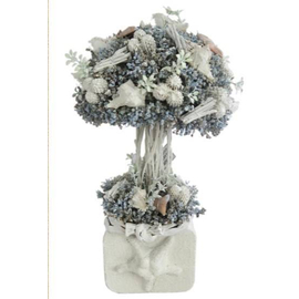 Sea Shell In Tw Planter (T071) 22X17X36CM H