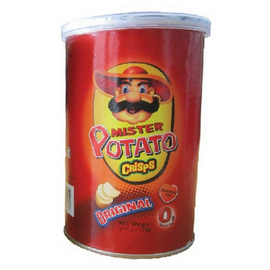 Mister Potato Crisps Hot & Spicy 75g Can