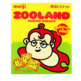 Meiji Zooland Printed Biscuits 70g